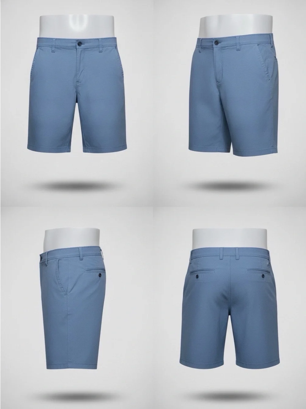 Weatherproof Vintage Men’s Golf Chino Shorts Blue Stretch Size 38